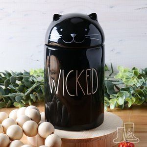 Rae Dunn WICKED Black Cat Candle